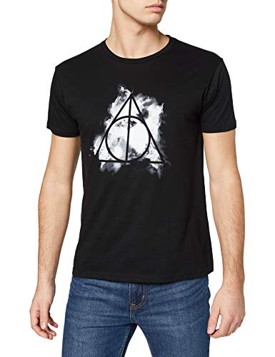 HARRY POTTER t-Shirt Camiseta, Negro, M para Hombre
