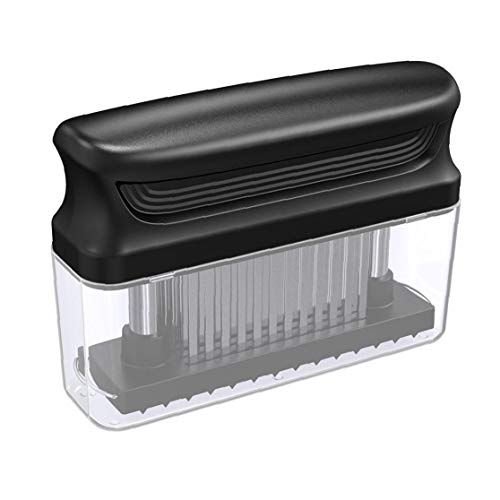 Herramienta De Ablandador De Carne, 60 Cuchillas De Acero Inoxidable | Fácil De Usar Y Limpio - a Su Vez Resistente Y Duro Carnes En Tender Mantecoso Bondad | No Más De Martillo O Mazo Pilar-negro Herramienta De Ablandador De Carne, 60 Cuchillas De Acero Inoxidable | Fácil De Usar Y Limpio - a Su Vez Resistente Y Duro Carnes En Tender Mantecoso Bondad | No Más De Martillo O Mazo Pilar-negro