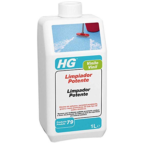 HG Limpiador Potente para Vinillo 1L – Elimina capas de abrillantador – Elimina la suciedad persistente y grasa – Para todo tipo suelos sintéticos