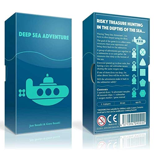 Hinder Juegos de cartas divertidas, juego de aventura en el mar profundo, versión inglesa de la aventura del mar profundo juegos de mesa para 2-6 personas Hinder Juegos de cartas divertidas, juego de aventura en el mar profundo, versión inglesa de la aventura del mar profundo juegos de mesa para 2-6 personas