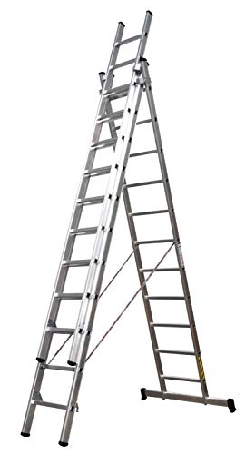 Homelux 825020 Escalera Aluminio Triple, 2 + 2 + 2 m, 3 x 7 Peldaños. 13.25 kg Homelux 825020 Escalera Aluminio Triple, 2 + 2 + 2 m, 3 x 7 Peldaños. 13.25 kg