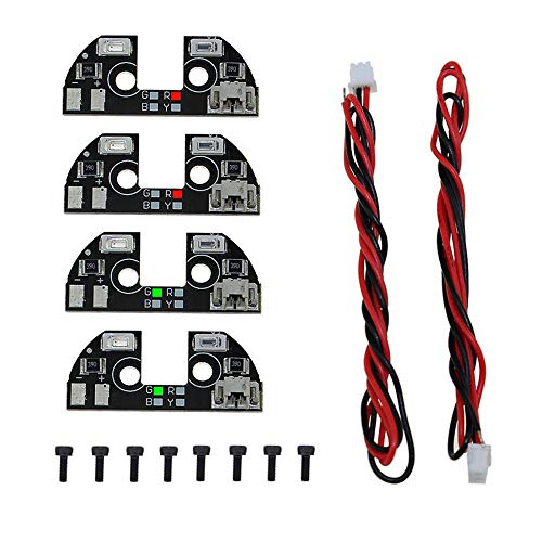 ICQUANZX 5V LED Night Navigation Light Rack de luz de Alta Potencia Tablero LED con Cable para FPV Quadcopter F330 F450 F550 RC Drone ICQUANZX 5V LED Night Navigation Light Rack de luz de Alta Potencia Tablero LED con Cable para FPV Quadcopter F330 F450 F550 RC Drone