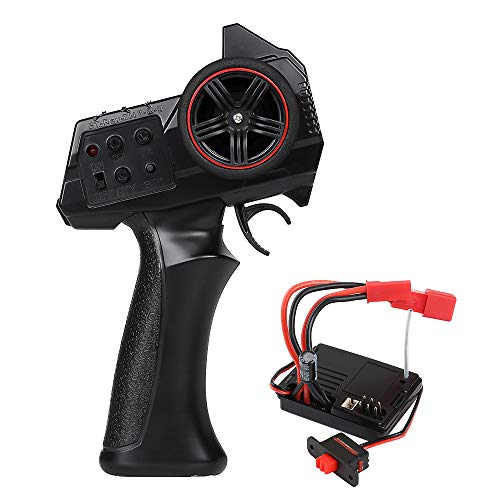 INJORA RC Transmisor 2.4GHz 3 Canales RC Control Radiocontrol Receptor Transmisor con Receiver para 1/14 1/16 1/18 1/24 RC Car Crawler SCX24 MN WPL Model INJORA RC Transmisor 2.4GHz 3 Canales RC Control Radiocontrol Receptor Transmisor con Receiver para 1/14 1/16 1/18 1/24 RC Car Crawler SCX24 MN WPL Model