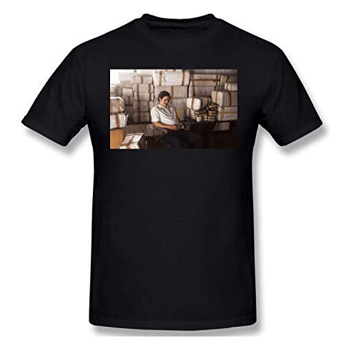 IUBBKI Camiseta básica de Manga Corta para Hombre Men's Print with Pablo Escobar Picture Fashion Short Sleeve T-Shirt