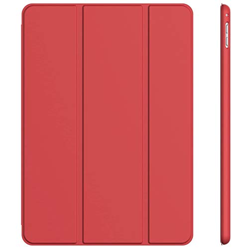 JETech 3374- Funda para iPad Pro 9,7 (Edición de 2016), Carcasa con Soporte, Auto-Sueño / Estela, Rojo