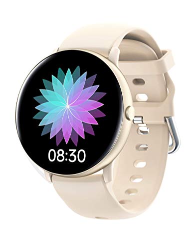 JINPXI Smartwatch,Reloj Inteligente para Mujer con Termómetro,Recordatorio del Ciclo Fisiologico,Monitor de Frecuencia Cardíaca,Pulsómetro,8 Mode Deporte,Pulsera Actividad Inteligente para Android iOS