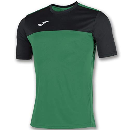 Joma Winner Camisetas Equip. M/C, Hombre, Verde/Negro, L