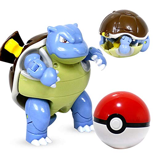 Juego De Juguetes Pokemon Pocket Monster Pikachu Figura De Acción Juego De Pokemon Poke Ball Modelo Charmander Anime Figura Coleccionar Juguete Regalo Para Niños-Tortuga Jenny，Escultura Del Modelo