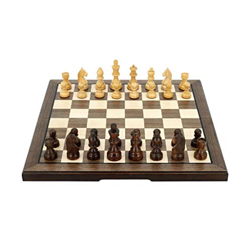 Juegos de mesa Conjunto de ajedrez hecho a mano de madera maciza Juego profesional plegable para regalos para niños y adultos juego de ajedrez ( Color : Wood color , tamaño : 40x40cm/15.7x15.7 inch ) Juegos de mesa Conjunto de ajedrez hecho a mano de madera maciza Juego profesional plegable para regalos para niños y adultos juego de ajedrez ( Color : Wood color , tamaño : 40x40cm/15.7x15.7 inch )