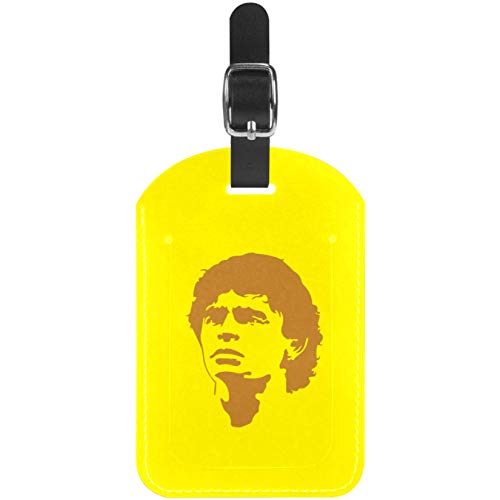 Jugador Amarillo Etiquetas para Equipaje niños Etiquetas Grandes de Cuero Etiquetas Iniciales Conjunto de Etiquetas para Maletas 7x11.4cm Jugador Amarillo Etiquetas para Equipaje niños Etiquetas Grandes de Cuero Etiquetas Iniciales Conjunto de Etiquetas para Maletas 7x11.4cm