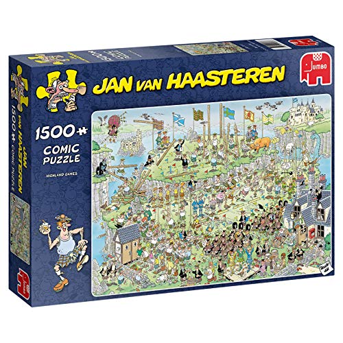 Jumbo- Jan Van Haasteren - Highland Games - Puzzle de 1500 Piezas, Multicolor (19088)