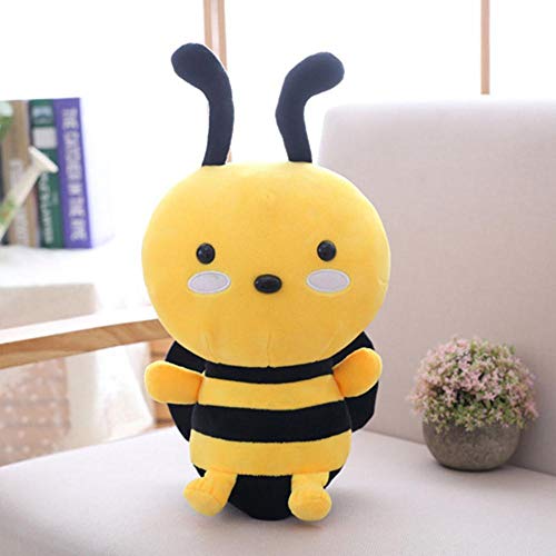 Junsansir Cute Little Bee Doll Stuffed Soft Insect Doll Plush Toy Gifts Classic Toy para niñas,30cm