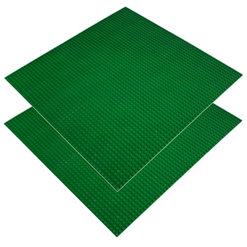 Katara- Conjunto de 2 placas de construcción, Color 2 x verde, 5050 Pernos (1672-067) , color/modelo surtido