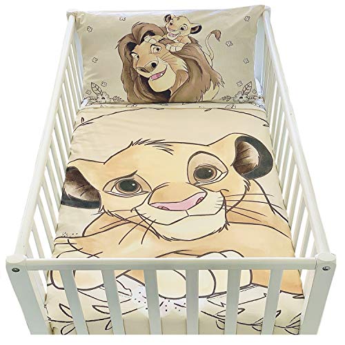 K&B - Juego de funda de edredón y funda de almohada para cuna - Juego de cama Disney K&B - Juego de funda de edredón y funda de almohada para cuna - Juego de cama Disney