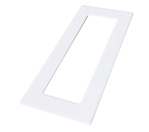 kekef Marco decorativo de cristal acrílico blanco para 1, 2, 3 y 4 compartimentos, protector de pared para interruptores de luz y enchufes (blanco 4 compartimentos) kekef Marco decorativo de cristal acrílico blanco para 1, 2, 3 y 4 compartimentos, protector de pared para interruptores de luz y enchufes (blanco 4 compartimentos)