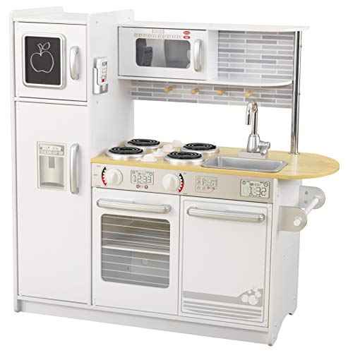 KidKraft- Cocina de juguete de madera blanca para niños con teléfono incluido para juegos de dramatización Uptown , Color Blanco (53364) KidKraft- Cocina de juguete de madera blanca para niños con teléfono incluido para juegos de dramatización Uptown , Color Blanco (53364)
