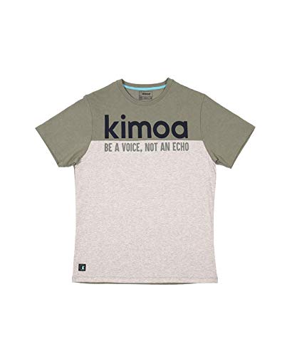 KIMOA Camiseta Alta Lake Verde Caqui, Unisex Adulto, M