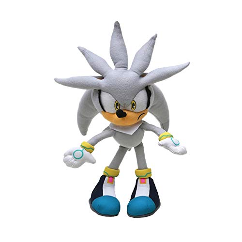 Ksydhwd Plush Toy 32cm 12.5 Silver Sonic Plush Super Sonic The Hedgehog Peluche De Juguete Sonic Toys Sonic Tails Knuckles Shadow Stuffed Dolls Llavero