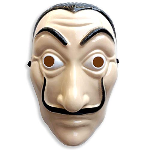 LAOZI Máscara de la casa de Papel, Máscara de película de Cosplay, Máscara Realista-rígida Carnaval-Disfraz-Fiesta-Juego de rol de Halloween