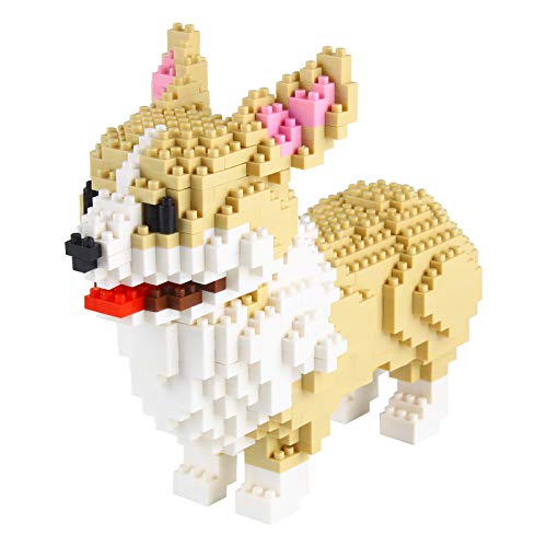 Larcele Mini bloques de construcción para perros, ladrillos de juguete de construcción para mascotas, 950 piezas KLJM-02