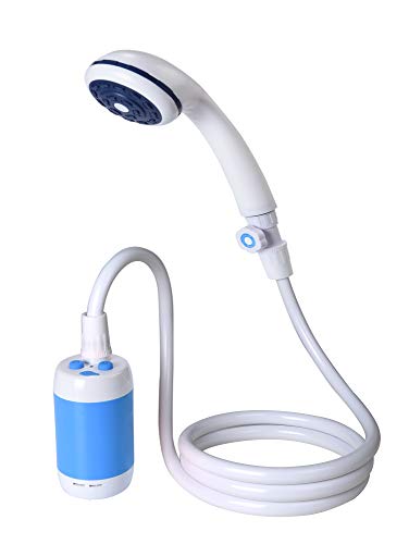 Laserbeak Camping Ducha portátil Ducha al Aire Libre Ducha de Mano Ducha eléctrica, Flujo de Agua Ajuste de Puestos, 4800 mAh batería Recargable, para válvula de Control de Flujo (Azul) Laserbeak Camping Ducha portátil Ducha al Aire Libre Ducha de Mano Ducha eléctrica, Flujo de Agua Ajuste de Puestos, 4800 mAh batería Recargable, para válvula de Control de Flujo (Azul)