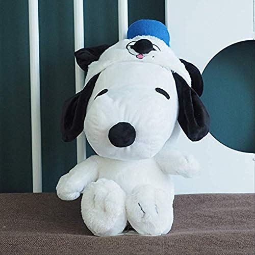 LDDZAU La muñeca Creativa de la Serie Snoopy de Dibujos Animados Lindo agarra la máquina de muñecas para darle a la niña un Juguete de Peluche de 30 cm de Franja roja B