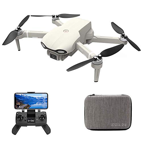 le-idea Drone con Camara HD,IDEA39 4K sin Escobillas Drones con Camara Profesional Estabilizador GPS, 5G WiFi FPV RC Quadcopter, Posicionamiento de Flujo óptico, Fotografía de Gestos con Las Manos