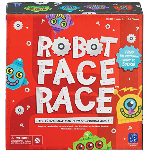 Learning Resources- Juego de Colores y atributos Robot Face Race, Multicolor (EI-2889)