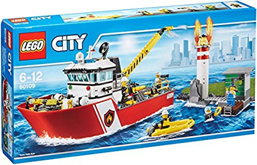 LEGO 60109- Barco de Bomberos, Multicolor