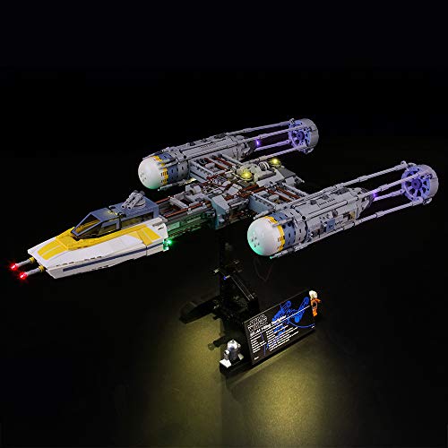 LIGHTAILING Conjunto de Luces (Star Wars Caza Estelar ala-Y) Modelo de Construcción de Bloques - Kit de luz LED Compatible con Lego 75181 (NO Incluido en el Modelo)