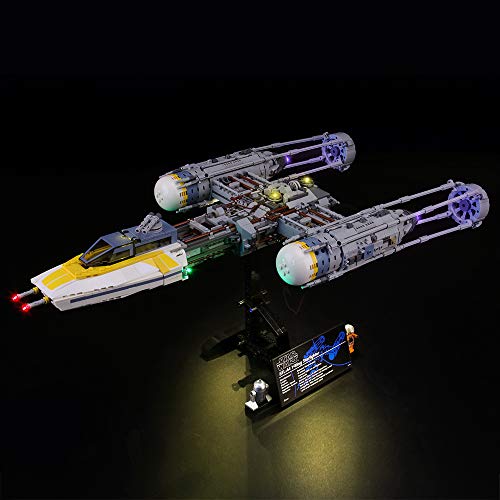 LIGHTAILING Conjunto de Luces (Star Wars Caza Estelar ala-Y) Modelo de Construcción de Bloques - Kit de luz LED Compatible con Lego 75181 (NO Incluido en el Modelo) LIGHTAILING Conjunto de Luces (Star Wars Caza Estelar ala-Y) Modelo de Construcción de Bloques - Kit de luz LED Compatible con Lego 75181 (NO Incluido en el Modelo)
