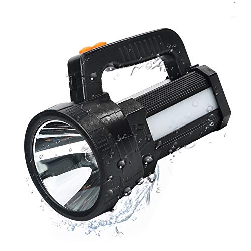 Linterna LED Recargable, Linterna LED Alta Potencia, 3 en 1 Súper Brillante 9600mAh/11000LM, Impermeable IPX4, Correa y Cargador Incluido, Linterna Gran Alcance, Ideal para Camping, Ciclismo, Pesca Linterna LED Recargable, Linterna LED Alta Potencia, 3 en 1 Súper Brillante 9600mAh/11000LM, Impermeable IPX4, Correa y Cargador Incluido, Linterna Gran Alcance, Ideal para Camping, Ciclismo, Pesca