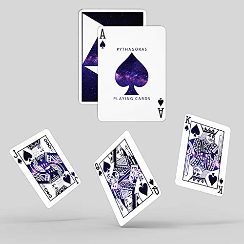 LuxTri Pythagoras Playing Cards, edición limitada de solo 3000 barajas, cartas de lujo, cartas de póquer, juego de cartas para amantes de la geometría
