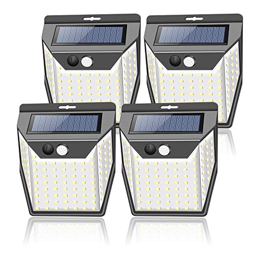 Luz solar para jardín al aire libre, luz de seguridad solar 99LED con sensor de movimiento Luz solar para jardín al aire libre, luz de seguridad solar 99LED con sensor de movimiento