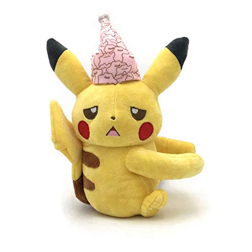 LXYY Pokemon De Peluche De Juguete De Peluche De 30 Cm, Pikachu con Gorro De Dormir Recién Despertado Muñeco De Peluche para Regalo De Niños