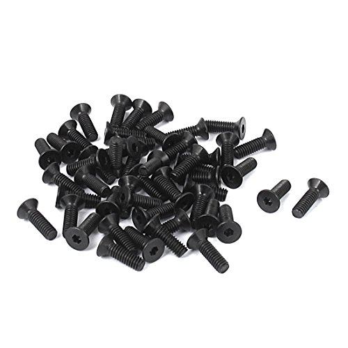 M 2,5 x 8 mm 10,9 acero hexagonal tornillos avellanados 50 piezas M 2,5 x 8 mm 10,9 acero hexagonal tornillos avellanados 50 piezas