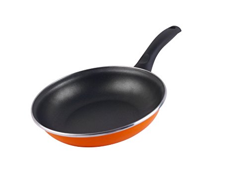 Magefesa Valencia - Sartén 20cm de acero vitrificado exterior naranja. Antiadherente bicapa reforzado, apta para todo tipo de cocinas, especial inducción. 50% de ahorro energético.