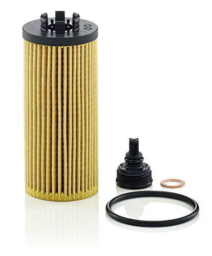 MANN-FILTER - Filtro de aceite HU 6012 Z Kit – Juego de filtros de aceite con junta/juego de juntas – para automóviles