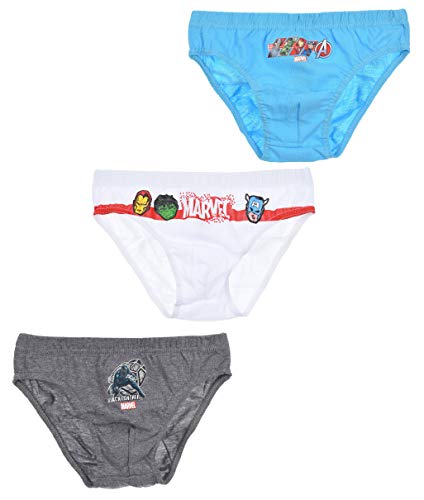 Marvel Calzoncillos con Licencia Oficial de los Vengadores, Juego de 3 Unidades Avengers 3 Pack Set 6-8 Años Marvel Calzoncillos con Licencia Oficial de los Vengadores, Juego de 3 Unidades Avengers 3 Pack Set 6-8 Años