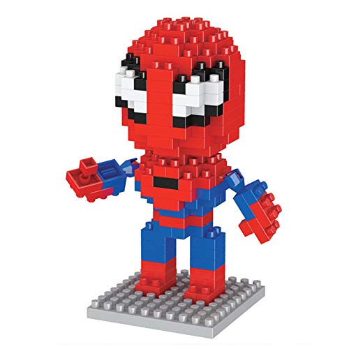 Marvel'S Spiderman Superman Toy, Costura De Bricolaje De Micropartículas, Bloques De Construcción Pequeños De Juguete De Muñeca Ensamblada De Batman, Juguetes Educativos para Niños-Hombre Araña