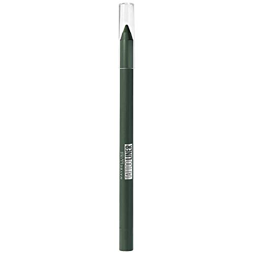 Maybelline New York - Tattoo Liner, Lápiz de Ojos Verde Semi-Permanente, Tono 932 Intense Green Maybelline New York - Tattoo Liner, Lápiz de Ojos Verde Semi-Permanente, Tono 932 Intense Green