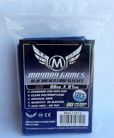 Mayday Games Card Game Sleeves Blue Backed