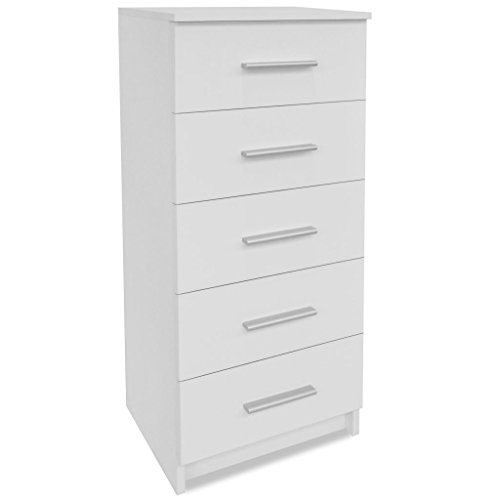 mewmewcat Sinfonier de Madera aglomerada Blanco,Cajonera Alta Armario de Almacenamiento Sinfonier 41x35x108 cm mewmewcat Sinfonier de Madera aglomerada Blanco,Cajonera Alta Armario de Almacenamiento Sinfonier 41x35x108 cm
