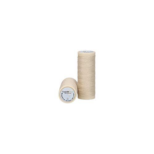 MEZ Hilo de coser Duet, grosor 100, 4644100-02530, beige, 100% poliéster, 50 m