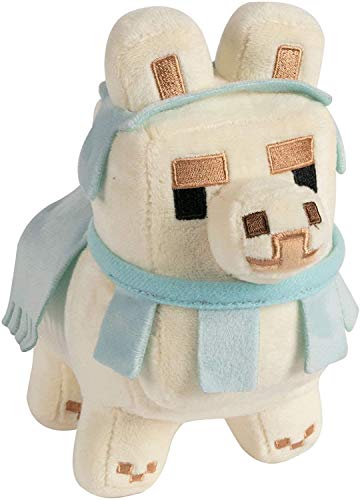 Minecraft Happy Explorer Llama Plush-White/Baby Blue Peluche, multicolor (8732) , color/modelo surtido