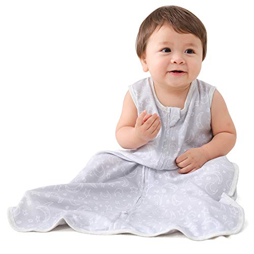 MioRico Saco Dormir Bebe 1 TOG Saquito de Dormir 100% Algodon Organico Recien Nacido Pijama Manta Bebes 4 Estaciones Saco de Dormir para Bebés Regalo Recien Nacidos Niño Niña, 12-18 Meses