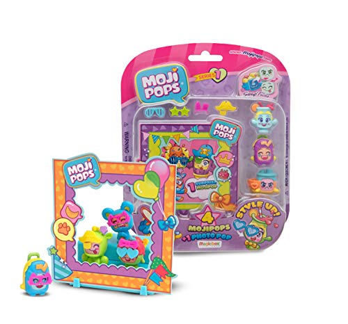 MOJIPOPS - Photo Pop con 4 figuras MojiPops, variedad de accesorios y escenario , color/modelo surtido