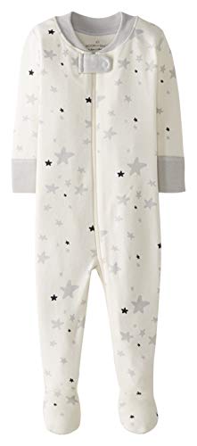 Moon and Back by Hanna Andersson Pijama de una Pieza con pies Infant-and-Toddler-Sleepers, Gris Claro, US 2T (EU 92-98)