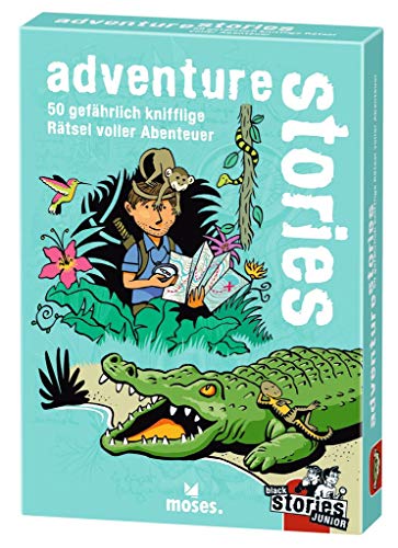 moses. Verlag GmbH Black Stories Junior - Adventure Stories: 50 gefährlich knifflige Rätsel voller Abenteuer