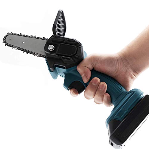 Motosierra inalámbrica de mano, mini motosierra eléctrica inalámbrica Protable de 4 pulgadas con motor sin escobillas, velocidad de corte ajustable para corte de madera, cargador incluido y batería Motosierra inalámbrica de mano, mini motosierra eléctrica inalámbrica Protable de 4 pulgadas con motor sin escobillas, velocidad de corte ajustable para corte de madera, cargador incluido y batería